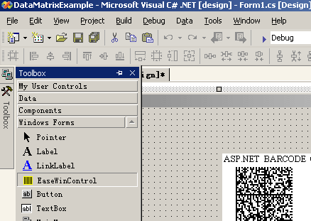 EaseSoft DataMatrix ASP.NET Web Control Screenshot 1