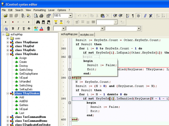 EControl Syntax Editor SDK Screenshot 1