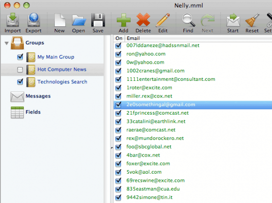 Bulk Mac Mail for Leopard Screenshot 1