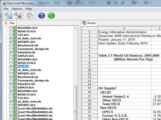 Easy Excel Recovery Screenshot 1