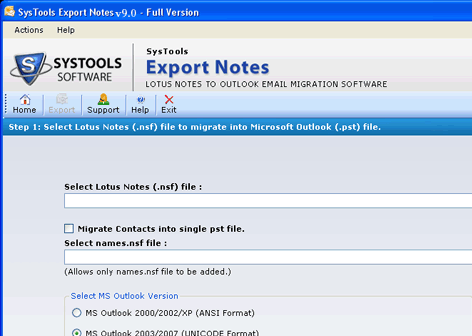 Open Lotus Notes Mail in Outlook Screenshot 1