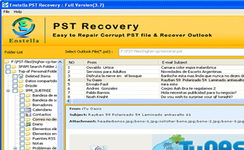 PST Mail Recovery Software Screenshot 1