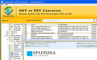 Advance OST to PST Converter Screenshot 1