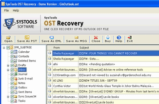 Outlook Exchange OST to PST Screenshot 1
