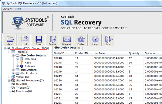 Repair MS SQL Database Screenshot 1
