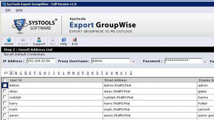 Restore GroupWise to Outlook Screenshot 1