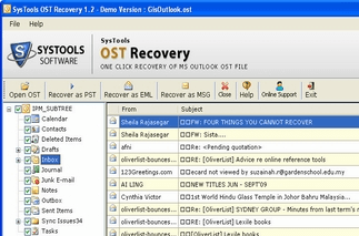 OST Restore Software Screenshot 1