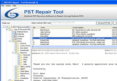 PST to Outlook Converter Screenshot 1