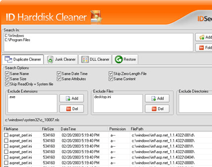 ID Harddisk Cleaner Screenshot 1