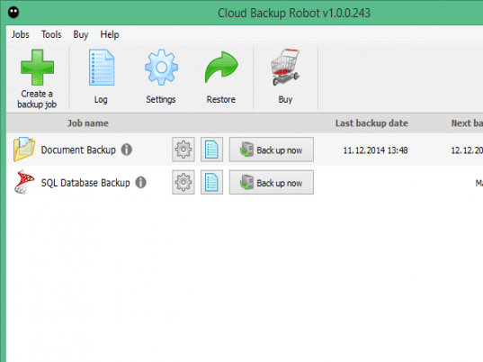 Cloud Backup Robot Screenshot 1