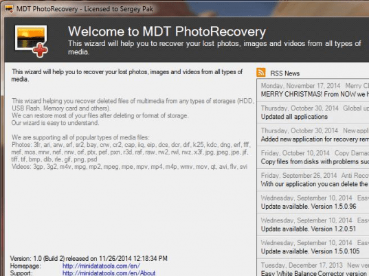 MDT PhotoRecovery Screenshot 1