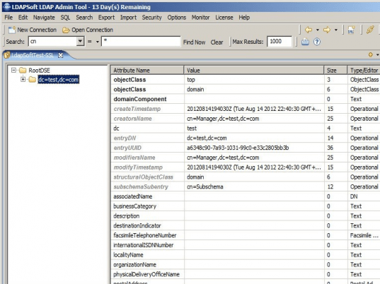 Ldap Admin Tool Screenshot 1