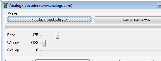 AnalogX Vocoder Screenshot 1