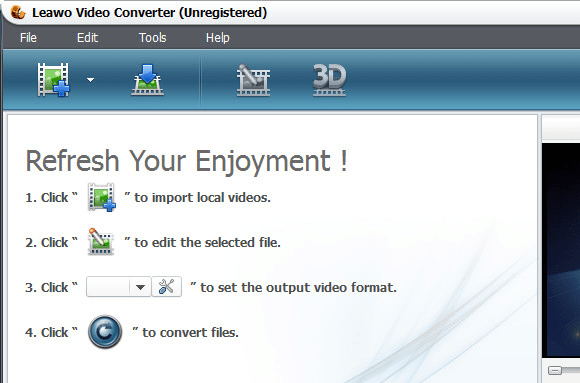 Leawo AVI Converter Pro Screenshot 1
