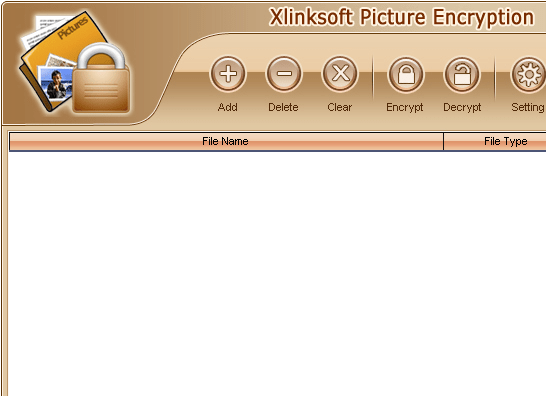 Xlinksoft Picture Encryption Screenshot 1