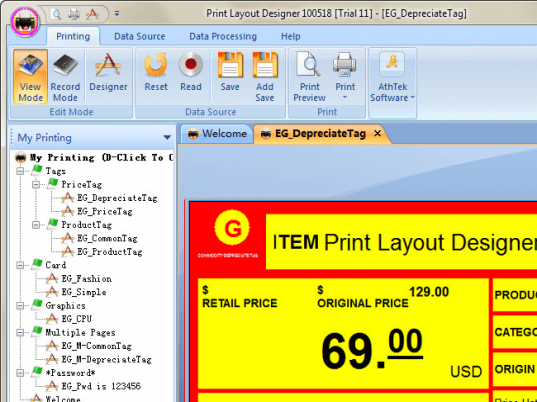Print Layout Designer Screenshot 1