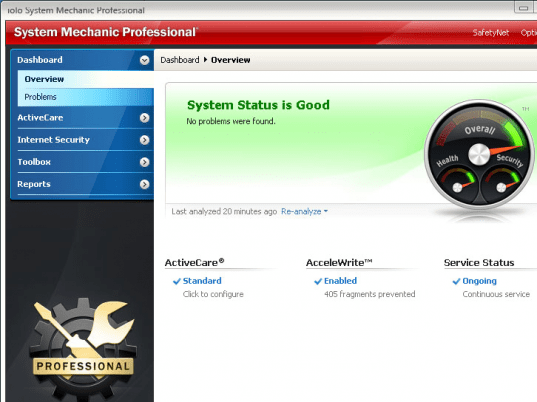 System Mechanic Professional Screenshot 1