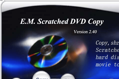E.M. Scratched DVD Copy Screenshot 1