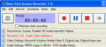 River Past Screen Recorder Screenshot 1