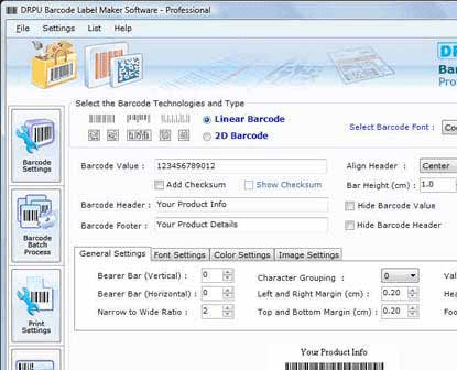 Barcode Label Design Screenshot 1