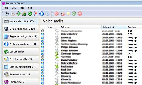 Pamela for Skype - Call Recorder Edition Screenshot 1
