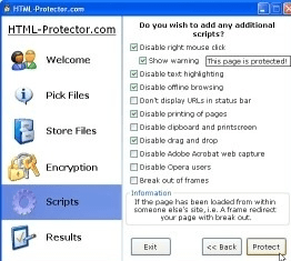 HTML-Protector Screenshot 1