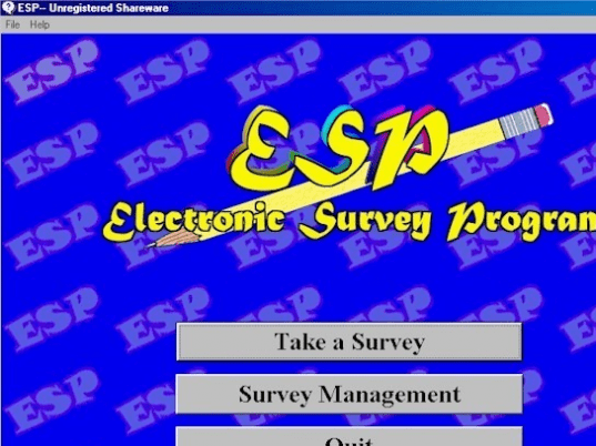 Electronic Survey Program Screenshot 1