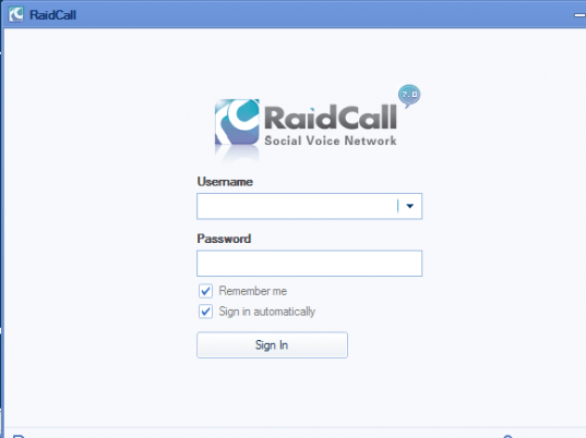 RaidCall Screenshot 1