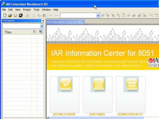 IAR Embedded Workbench for 8051 Screenshot 1