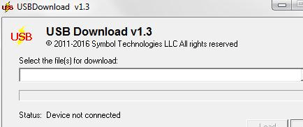 Symbol USBDownload Screenshot 1