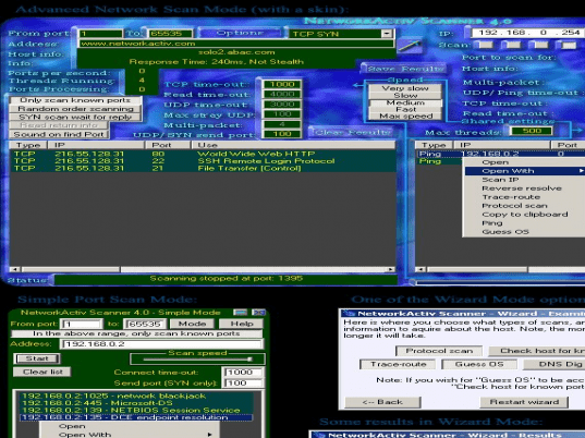 NetworkActiv Scanner Screenshot 1