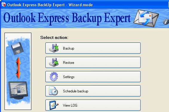 Outlook Express BackUp Expert Screenshot 1