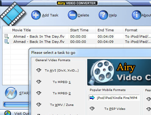 AVI MPEG WMV Workshop Screenshot 1