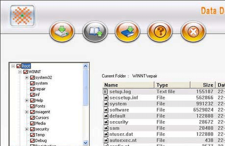NTFS Lost Data Recovery Software Screenshot 1