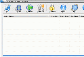 Allok MP3 to AMR Converter Screenshot 1