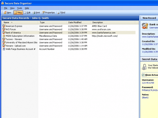 Secure Data Organizer Screenshot 1