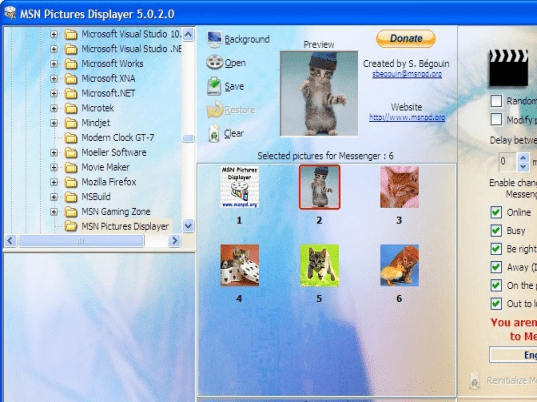 MSN Pictures Displayer Screenshot 1