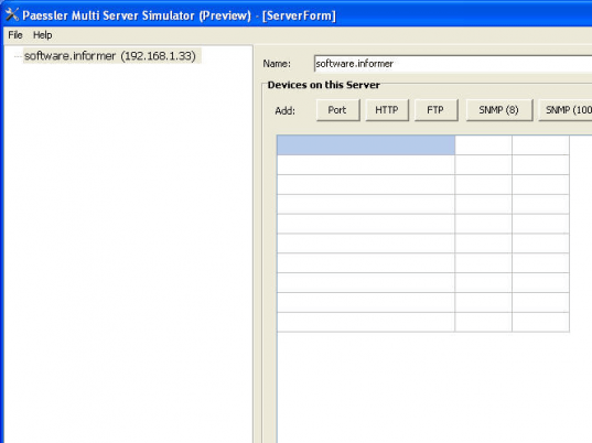 Multi Server Simulator Screenshot 1