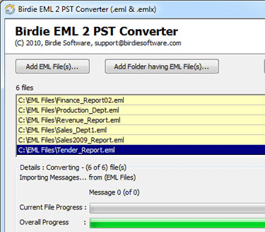 Windows Mail EML to PST Converter Screenshot 1