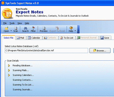 Export von Lotus Notes auf Outlook Screenshot 1