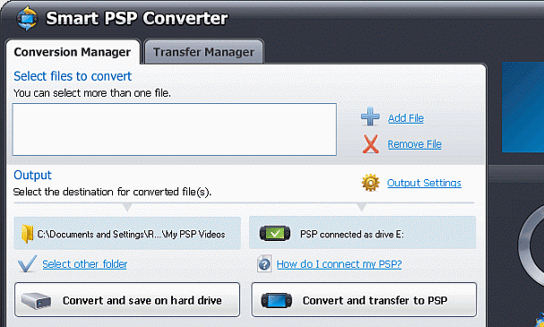 Smart PSP Converter Screenshot 1