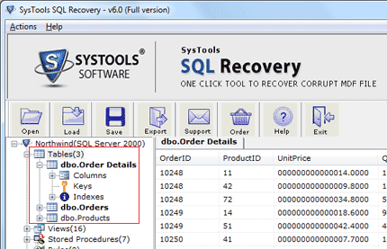 SQL Server Repair Database Tool Screenshot 1