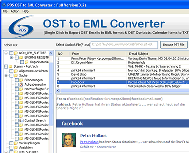 Convert OST to EML Screenshot 1