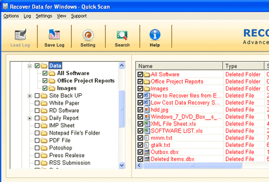 Windows XP NTFS File Recovery Screenshot 1