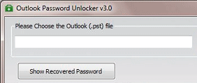 Password Recovery for Outlook 2003 Screenshot 1