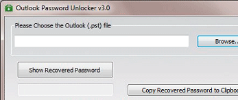 MS PST Password Unlocker Screenshot 1