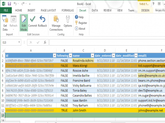 Excel Add-in for SugarCRM Screenshot 1