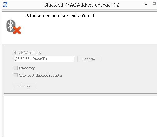 Bluetooth MAC Address Changer Screenshot 1