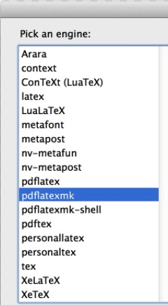 XeTeX Screenshot 1
