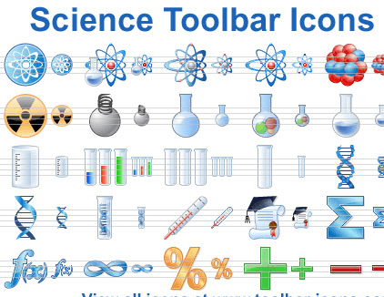 Science Toolbar Icons Screenshot 1